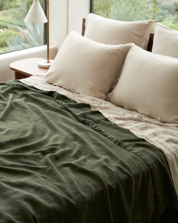 Linen Sheet Set - Bone F/Q view 4