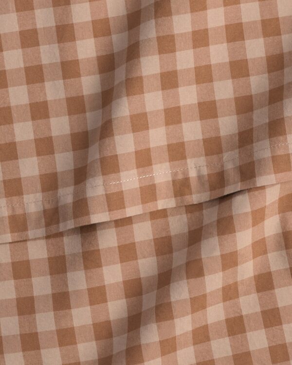 Brushed Cotton Sheet Set - Adobe Check F/Q view 3