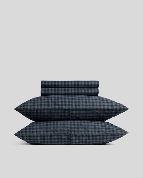 Brushed Cotton Sheet Set - Dusk Check F/Q
