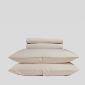 Brushed Cotton Sheet Set - Bone F/Q