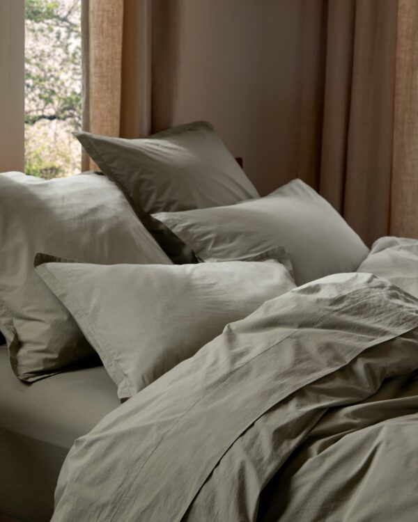 Brushed Cotton Sheet Set - Moss F/Q view 2