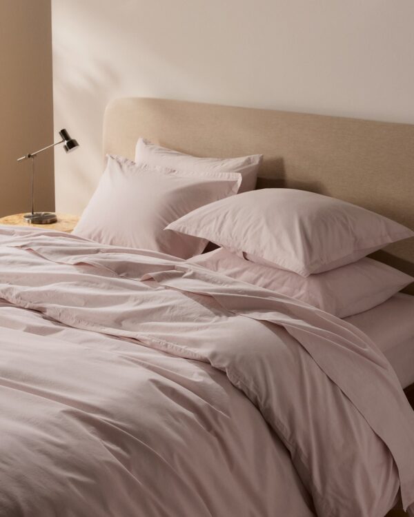 Brushed Cotton Sheet Set - Blush F/Q view 2