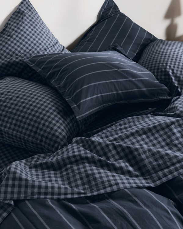 Brushed Cotton Sheet Set - Dusk Check F/Q view 4