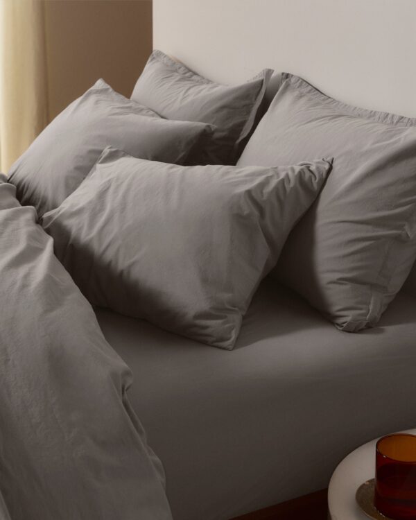 Brushed Cotton Sheet Set - Pebble F/Q view 2
