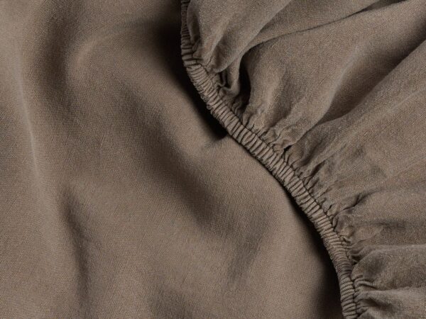 Linen Tencel Sheet Set - Warm Grey F/Q view 3