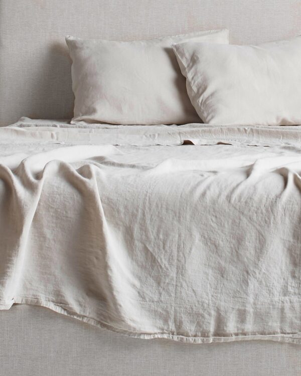Linen Sheet Set - Bone F/Q view 6