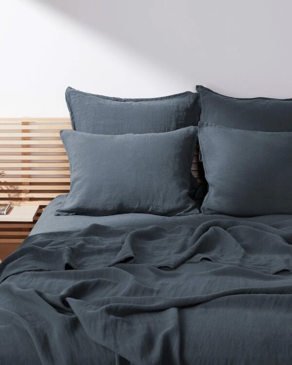 Linen Sheet Set -Dusk F/Q view 4