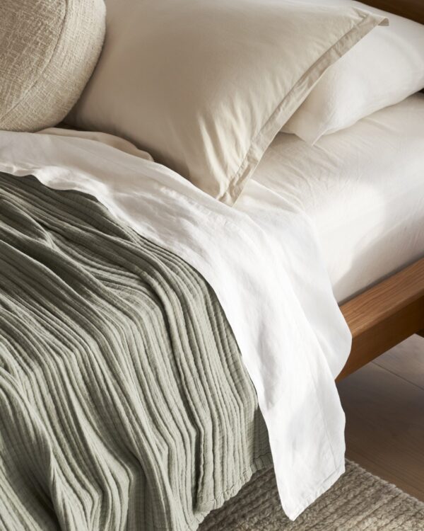 Linen Sheet Set -White F/Q view 4