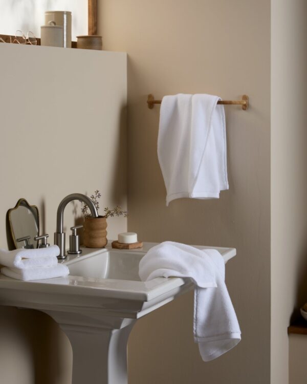 Organic Plush Towels (White) view 4