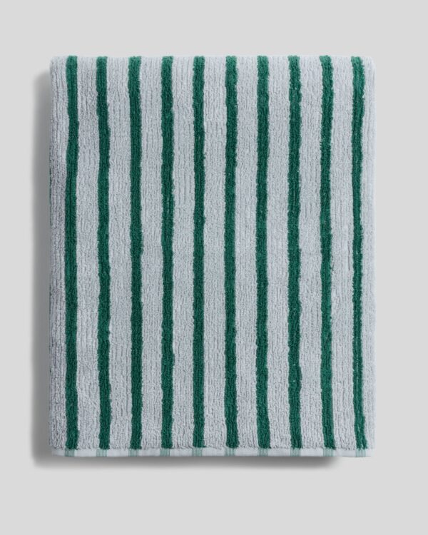 Organic Resort Stripe Towels (Sky with Malachite) view 9