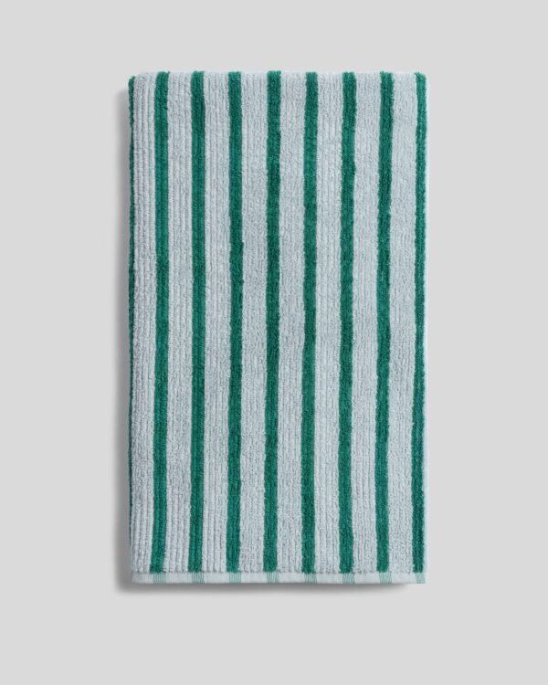 Organic Resort Stripe Towels (Sky with Malachite) view 8