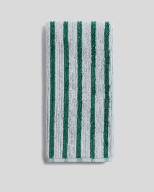 Organic Resort Stripe Towels (Sky with Malachite) view 7