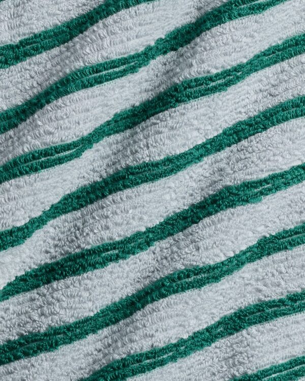 Organic Resort Stripe Towels (Sky with Malachite) view 3