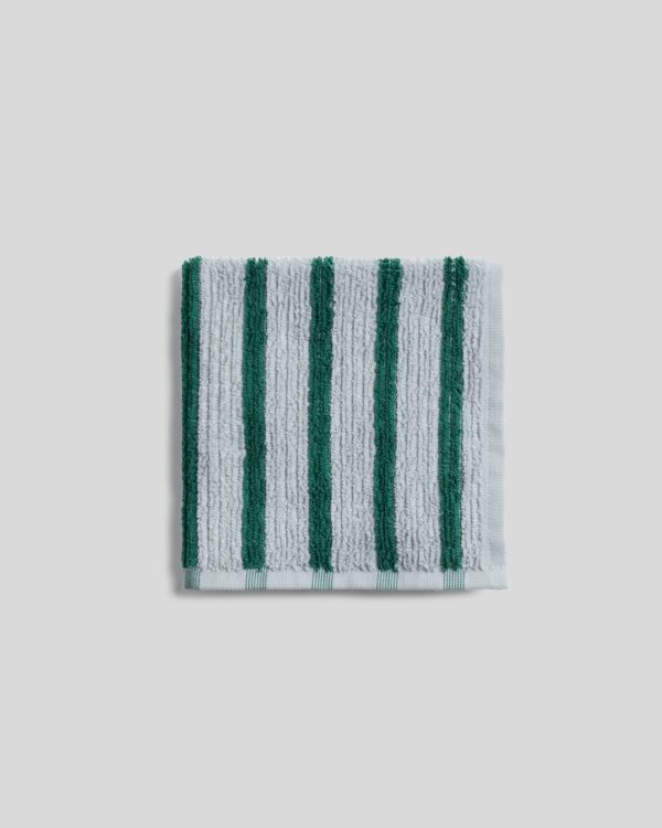 Organic Resort Stripe Towels (Sky with Malachite) view 6