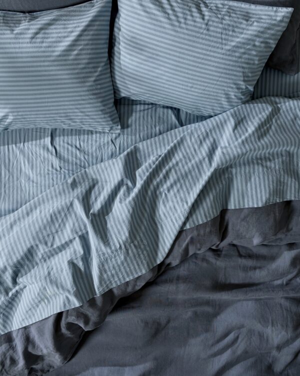 Percale Sheet Set - Dusk Stripe F/Q view 2