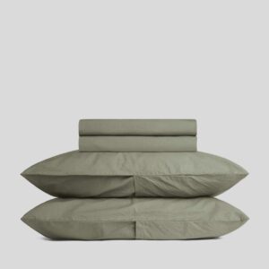 Percale Sheet Set - Moss F/Q