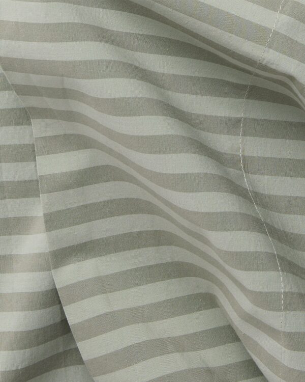Percale Sheet Set - Moss Stripe F/Q view 3