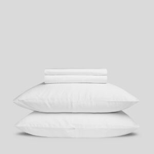 Percale Sheet Set -White F/Q