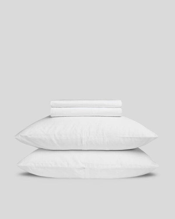 Percale Sheet Set -White F/Q