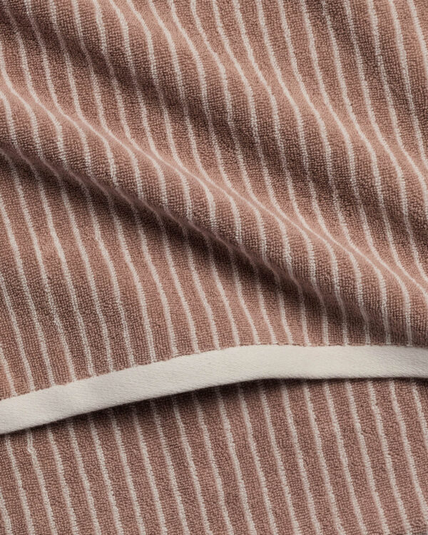Pinstripe Towels (Adobe and Alabaster) view 3