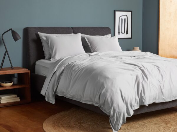 Sateen Sheet Set - Light Grey F/Q view 2