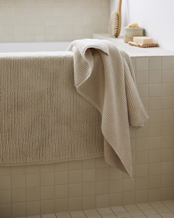 Soft Rib Towels (Bone) view 5