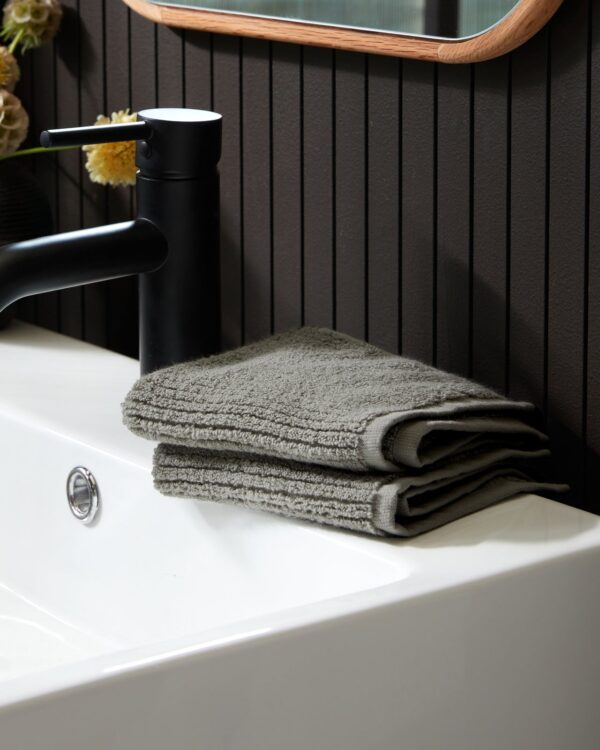 Soft Rib Towels (Moss) view 4