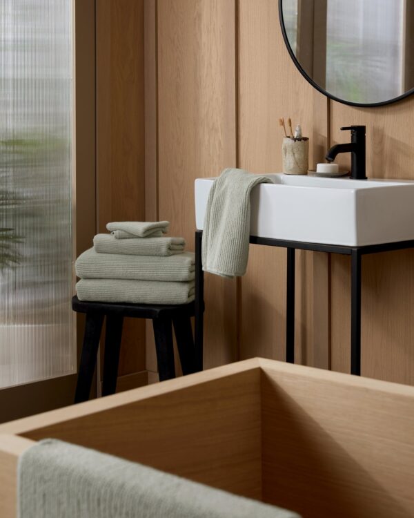 Soft Rib Towels (Sage) view 4