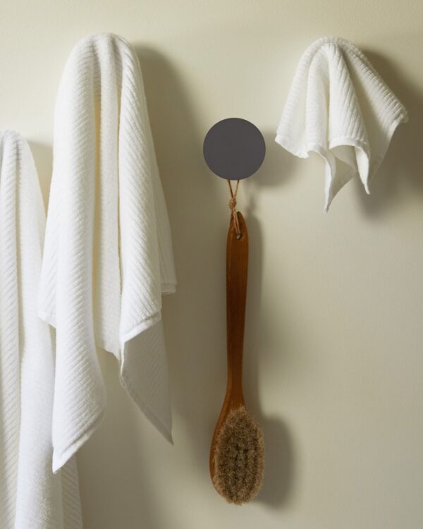 Soft Rib Towels (White) view 2