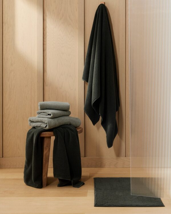 Soft Rib Towels (Evergreen) view 2